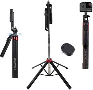 Ruskin Q180 Selfie Stick 4 LEG Tripod Stand for Photography Extendable Stick 170cm Tripod, Monopod Kit, Tripod Kit