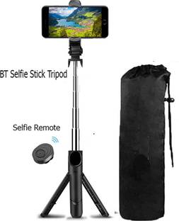 POZUB Travel Bluetooth Selfie Stick Stand With Remote Photo Shutter Gimbal +Carry Bag Tripod, Monopod, Monopod Kit, Tripod Ball Head, Tripod Bracket, Tripod Clamp, Tripod Kit