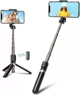 RENTOOR NEW ARRIVAL R1 Foldable Wireless Extendable Selfie Stick Monopod Phone Holder Tripod, Tripod Clamp, Tripod Ball Head