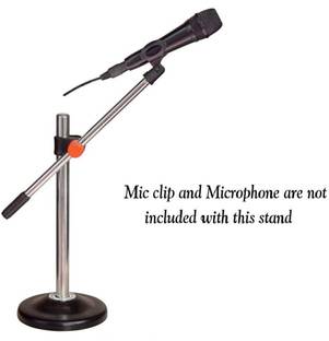 Daz Cam Iron Base Universal Mic Stand for Desktop/Floor/Tabla for Harmonium, Tabla Tripod