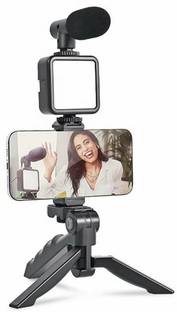 M Point Vlogging Kit for Video Making with Mic Mini Tripod Stand Tripod