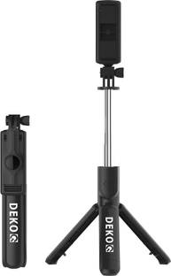 DEKOQ DQ-01 Selfie Stick with Tripod Stand,Bluetooth Extendable Tripod Tripod