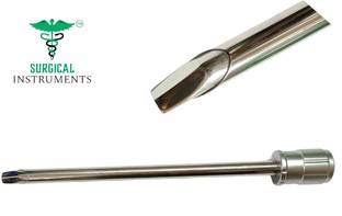 SI Rudra Laparoscopic Safety Trocar Cannula Half-cut 10mm Reusable Trocar