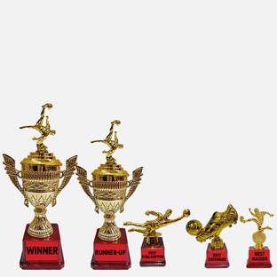 BAREEZÉ PURE Trophy For Football Winner, Runnerup, Best Goalkeeper, BestDefender, Best Raider Trophy