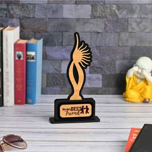 GIFT KYA DE Worlds Best Friend Friendship Day Gift for Friends, Birthday Gift for Friend Decorative Showpiece  -  15.2 cm