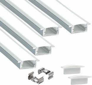 ABAJ Rectangular Conciled 1M Profile Channels Without LED Straight Linear (18x6mm) 0 W 1 cm Tube Light