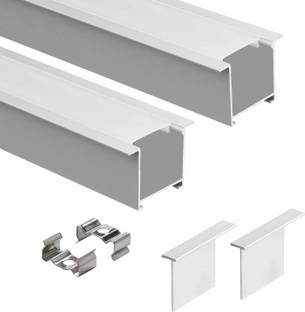 ABAJ Conciled 1 Meter Profile Channels Without LED Straight Linear (25x25mm) 0 W 1.5 cm Tube Light