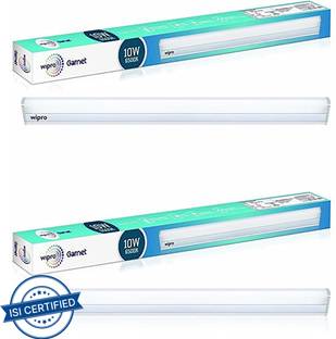 Wipro 10 Watt LED tubelight Batten (Color-White/6500K,Size: 2 feet)- Pack of 2 10 W 53.6 cm Tube Light