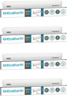 ECOEARTH Shine |6W| Led Tubelight |Cool White| Pack of 4 6 W 33 cm Tube Light