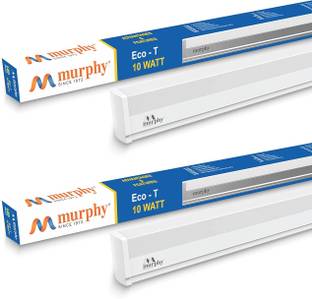 MURPHY Led Tubelight 2 Feet 10W, Cool White Pack of 2 10 W 60 cm Tube Light