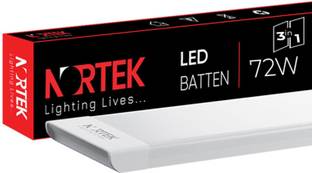 Nortek Essenza 72W Led Tube Lights For Home With 3in1 Selectable Color Option CW NW WW 72 W 121 cm Tube Light