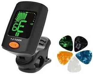 AMG Music Guitar Tuner Digital LCD Guitar Bass Violin Ukulele Clip On Automatic Chromatic Tuner Automatic Digital Tuner
