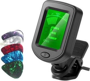 SOUVENIR Tuner for Guitar 360 degree Rotational Digital Tuner for Electric Guitar Automatic Digital Tuner