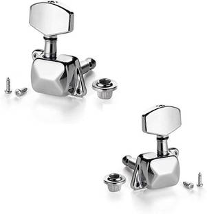 AMG Music Guitar Tuning Pegs Keys Set Of Two 1L + 1R for Electric and Acoustic Guitar Manual Analog Tuner
