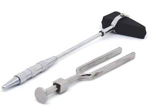 EUZA Percussion Knee Hammer Taylor Model with Tuning Fork 128 hz Tuning Fork