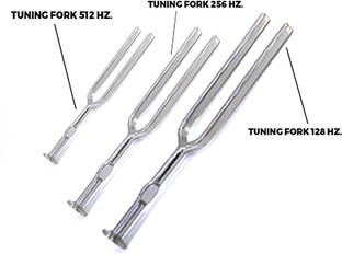 Bos Medicare Surgical Tunning Fork Set of 512Hz,256Hz,128Hz Tuning Fork