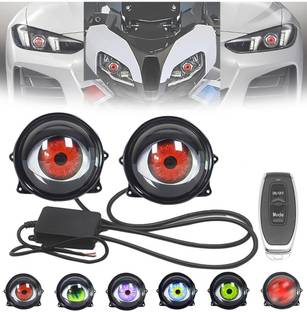Auto MT Devil Eye Light for Car USB Led-Headlight wid Remote 12V Adjustable Eye Pattern. Headlight Car, Motorbike LED (12 V, 24 W)