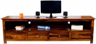 UNITEK FURNITURE Sheesham ( Rosewood), 4 Drawer Solid Wood TV Entertainment Unit