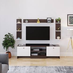 FURNEASER Samnor Tv Unit Furniture, Large Cabinet with Mount Rack, Panel, Table, Engineered Wood TV Entertainment Unit
