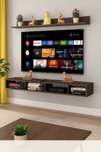 DIY HOME Wall Mount TV Unit 52 inch/TV Stand/TV Cabinet Engineered Wood TV Entertainment Unit