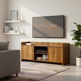 KIK Smart Tv Unit with Door | TV Cabinet | TV Table | TV Stand | Upto 43 inches Engineered Wood TV Entertainment Unit