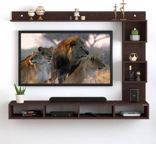 ANIKAA Irina TV Cabinet | Wall TV Unit Engineered Wood TV Entertainment Unit
