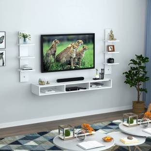 REDWUD TV Unit/ TV Cabinet/ TV Stand Engineered Wood TV Entertainment Unit