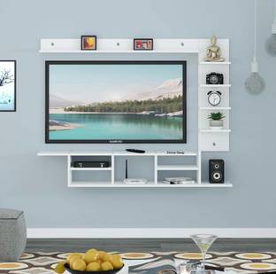 DIVINEDEEP TV ENTERTAINMENT UNIT Engineered Wood TV Entertainment Unit