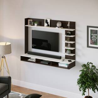 BLUEWUD Primax Grande TV Unit with Storage Shelves for Decor Display Upto 42 Inches Engineered Wood TV Entertainment Unit