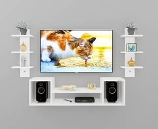 MACWUD Nicco Engineered Wood Wall Mount TV Entertainment Unit Engineered Wood TV Entertainment Unit