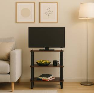 PEDPIX Multipurpose Wooden Shelf - Space-Saving Storage for Home, Kitchen & Office Engineered Wood TV Entertainment Unit