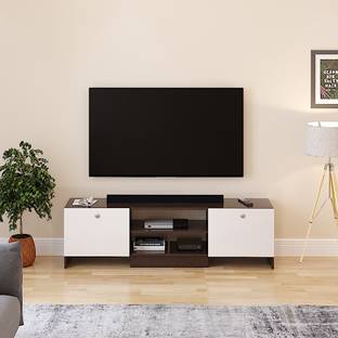 FURNEASER Salvi Tv Cabinet with Storage, Tv Rack, Table, Stand, Console, Engineered Wood TV Entertainment Unit