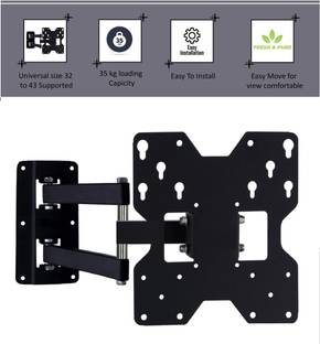 merugni 32 to 43 inch MOVABLE WALL MOUNT Compatible For All Led Lcd Full Motion TV Mount