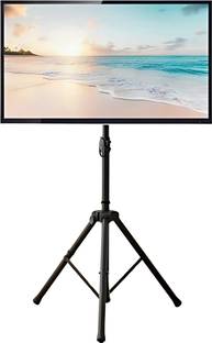 RISSACHI Tripod Floor Stand, Adjustable Height TV Stand for 32"-65" for LED/LCD/Smart TVs Fixed TV Mount