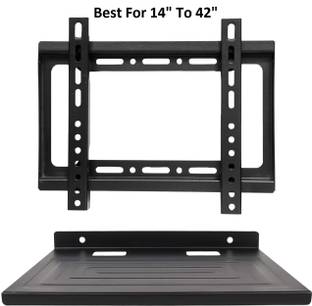 LABTRONIXED INC. Combo of 24-43 Inch LCD LED TV Wall Mount Stand and Heavy Duty Set Top Box Self Fixed TV Mount