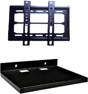 DLDELON 32 INCH LED/LCD TV WALL MOUNT/STAND & FREE SET TOP BOX STAND Fixed TV Mount
