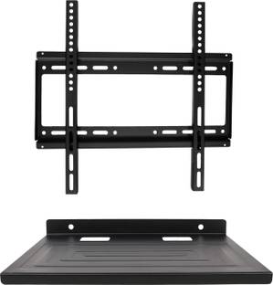 A2DR Universal Fixed TV Wall Stand 32 to 65 inch With Set Top Box Self(215MM X 280MM) Fixed TV Mount
