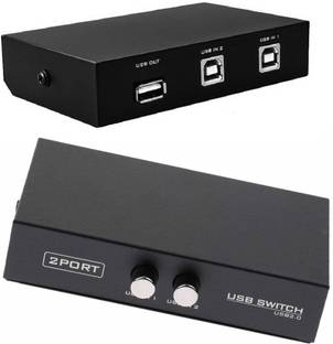 kipek  TV-out Cable 2 Port USB Switch USB 2.0 Selector Switch Box for 2 PC Share 1 USB Printer