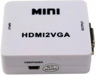 Tobo  TV-out Cable Mini HDMI to VGA Converter with Audio HDMI2VGA 1080P Adapter Connector TD-660VC