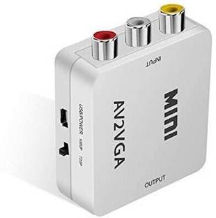 Tobo  TV-out Cable Mini HD AV To VGA Video Converter Audio to PC HDTV Converter Box.TD-657VC