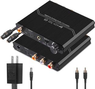 microware  TV-out Cable Optical/Coaxial Switch to Analog Audio Converter