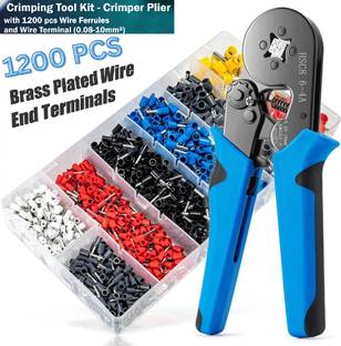 BALRAMA 1200 pc Wire Ferrule Terminals Crimping Tool Kit 0.25-6 mm Wire Cable Connector Network Interface Card