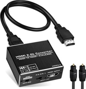 microware  TV-out Cable 4K@60HZ HDMI 2.0b Audio Extractor, Support HDMI ARC, HDCP 2.2, RGB 8:8:8,3D