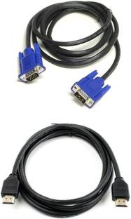 PAC  TV-out Cable Combo Male to Male VGA Cable 1.5 Meter, HDMI Cable 1.5 Meter orginal