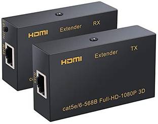 microware  TV-out Cable 60M HDMI Ethernet Repeater Over Singal RJ45 Cat5e/Cat6/Cat7 Ethernet LAN Cable
