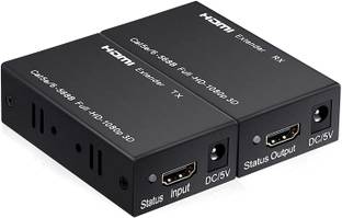 microware  TV-out Cable HDMI Extender Over Cat5e/6,Audio Video Up to 60 meter, Support EDID
