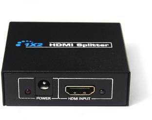 LipiWorld  TV-out Cable HDMI Splitter 1 IN 2 OUT Full HD 1080P Support 3D v1.4 for HDTV / STB/ DVD / Projector / DVR BLACK