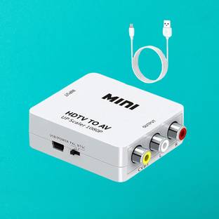 SDMINITEK  TV-out Cable MINI HDMI 2 AV Up Scaler 1080P Video Converter.