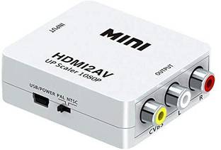 Mak World  TV-out Cable HDMI to AV 3 RCA CVBS Composite Video Audio Converter Adapter 1080P