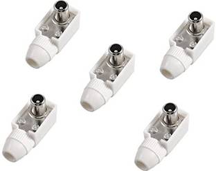 Sage  TV-out Cable TV PIN Male TV RF Coaxial Plug Connector Plastic TV Pin RF Socket-5pcs